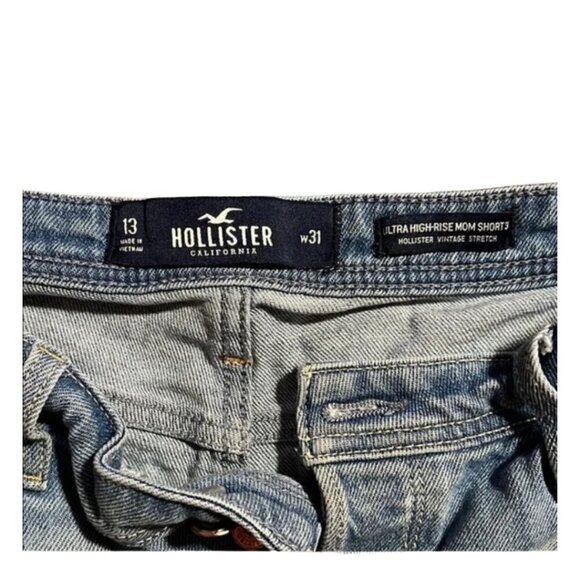 Hollister Women’s Denim Shorts Size 31 | Distressed Casual Style | Free Shipping - Picture 2 of 6